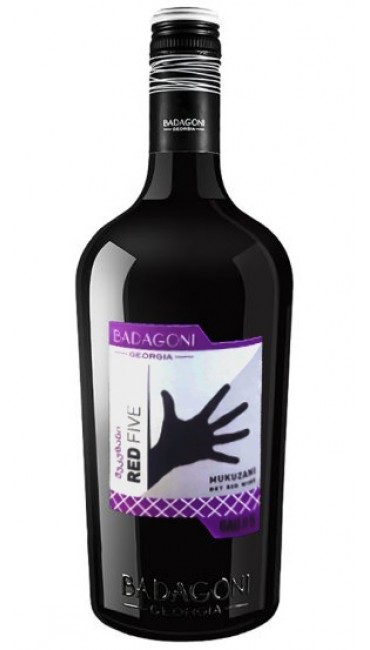 Вино Badagoni GAU#5 Red Five Мукузани красное сухое 0.75л Вино Badagoni GAU#5 Red Five Мукузани красное сухое 0.75л