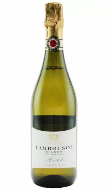 Вино игристое C.S.M. Lambrusco белое полусладкое 7.5% 0,75л
