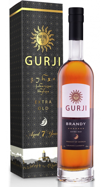 Грузинский Бренди Gurji Extra Old 7* 40% 0.5л в коробке