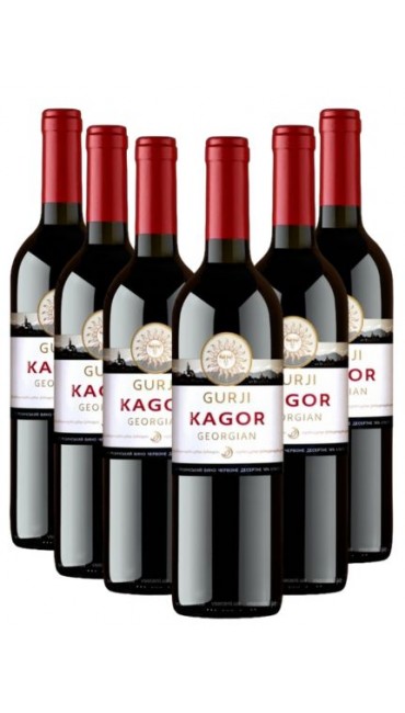 Набір вина Gurji Кагор Грузинський 0.75л х 6шт.