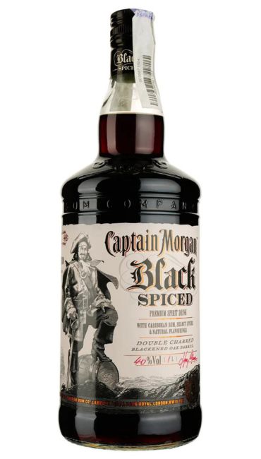 Ромовый напиток Captain Morgan Black Spiced, 40%, 1 л