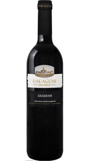 Вино Badagoni Ахашени красное полусладкое 0.75 л 10%