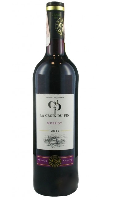 Вино La Croix du Pin Merlot Pays D'OC красное сухое 13% 0,75л