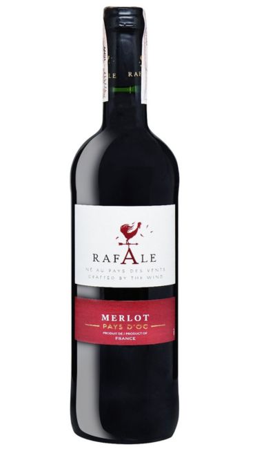 Вино Rafale Merlot Pays d'Oc IGP красное полусладкое 13,5% 0,75л
