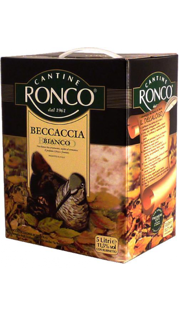 Вино Cantine Ronco Beccaccia белое 5L Вино Cantine Ronco Beccaccia белое 5L