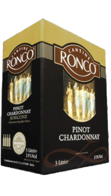 Вино Cantine Ronco Pinot Bianco, Chardonnay 3 L Вино Cantine Ronco Pinot Bianco, Chardonnay 3 L