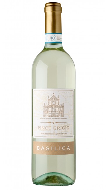 Итальянское вино Basilica Pinot Grigio DOC Delle Venezie белое сухое 0.75л Итальянское вино Basilica Pinot Grigio DOC Delle Venezie белое сухое 0.75л